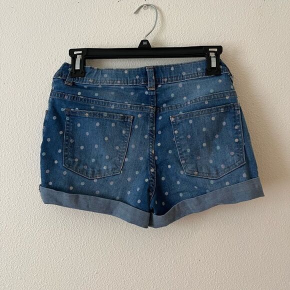 Wonder Nation Denim Polka Dot Jeans Shorts Size 18 - Picture 2 of 4